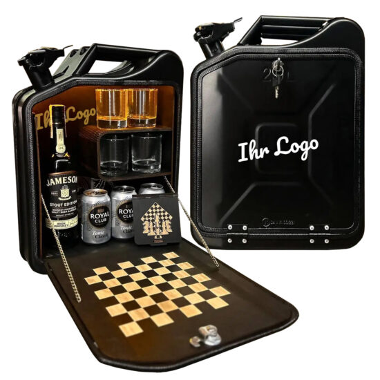Personalisierte Kanisterbar 20 L mit Schach Spiel